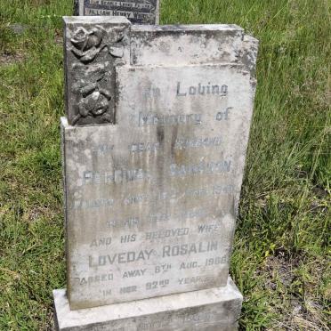 SAMPSON Percival  -1940 &amp; Rosalin LOVEDAY -1968