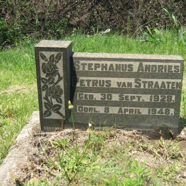 STRAATEN Stephanus Andries Petrus, van 1928-1948