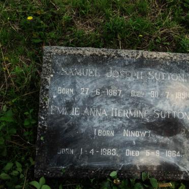 SUTTON Samuel Joseph 1867-1951 & Emilie Anna Hermine NINOW 1883-1964