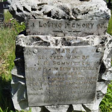 SCHWITZER John Baptist 1846-1929 &amp; Mara 1839-1912 _2