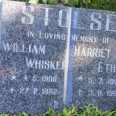STOLSE William Whisker 1908-1992 & Harriet Ethel 1908-1982