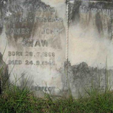 SHAW James John 1866-1948