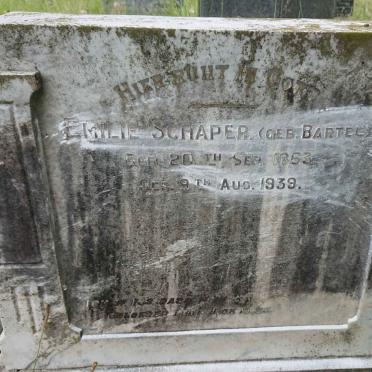 SCHAPER Emilie nee BARTEL 1863-1939
