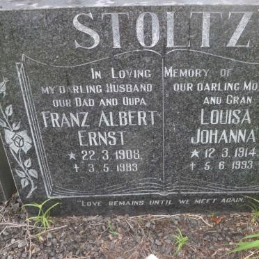 STOLTZ Franz Albert Ernst 1908-1983 &amp; Louisa Johanna 1914-1993
