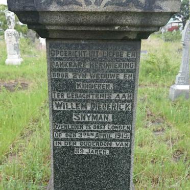 SNYMAN Willem Diederick -1919 :: SNYMAN Ernie 1912-1922 _1