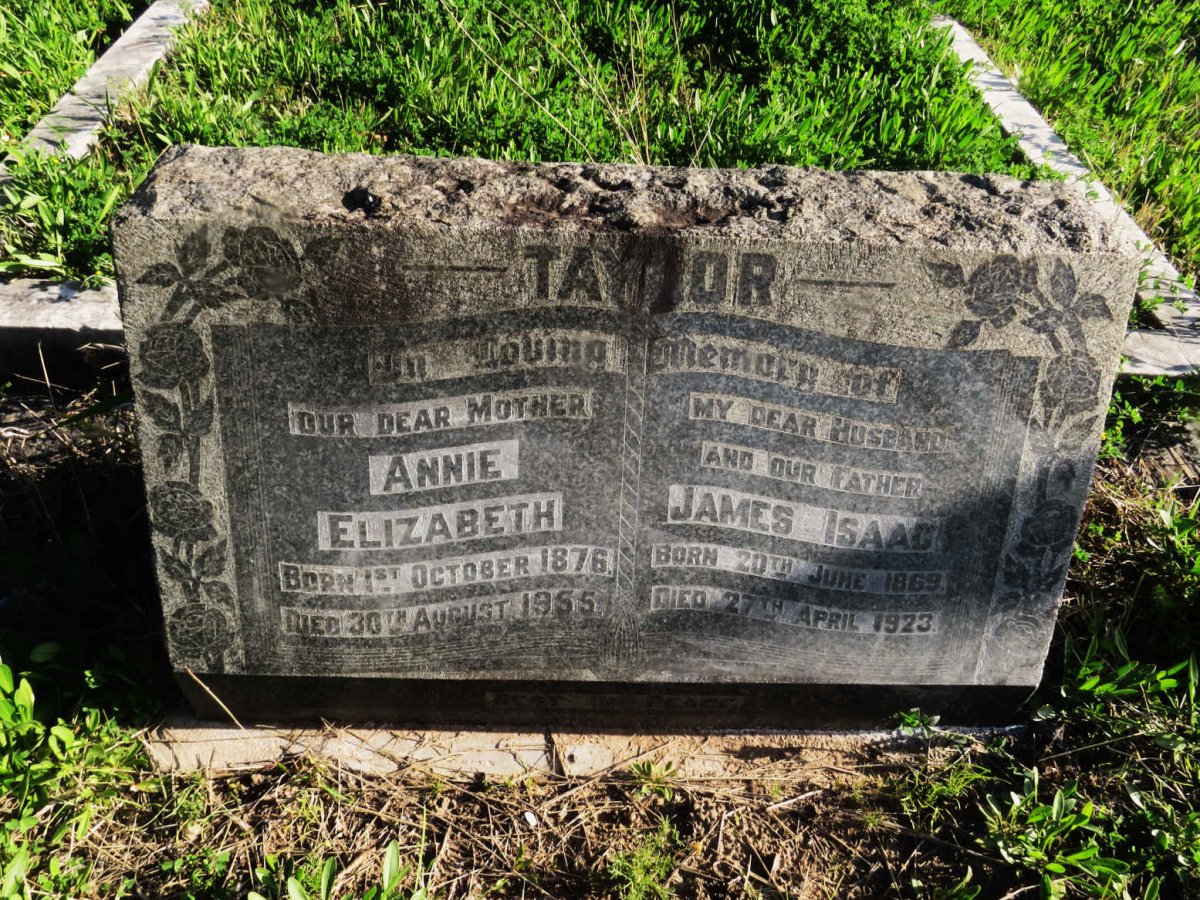 TAYLOR James Isaac 1869-1923 & Annie Elizabeth 1876-1955