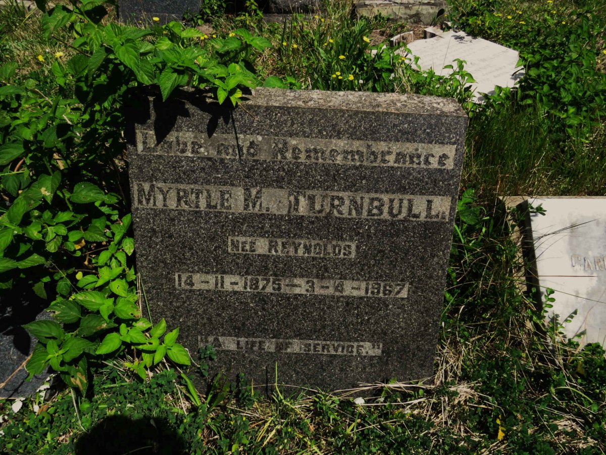 TURNBULL Myrtle M. nee REYNOLDS 1875-1967