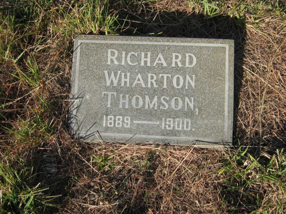 THOMSON Richard Wharton 1889-1900