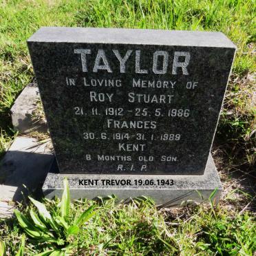 TAYLOR Roy Stuart 1912-1986 & Frances 1914-1989 :: TAYLOR Kent -1943