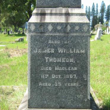 THOMSON James William -1907 