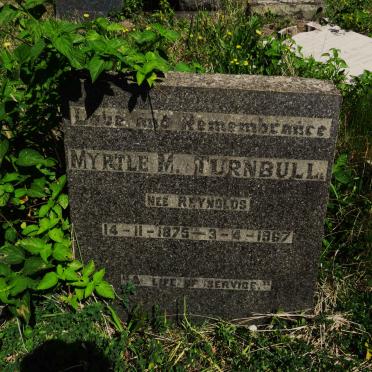 TURNBULL Myrtle M. nee REYNOLDS 1875-1967