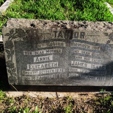 TAYLOR James Isaac 1869-1923 & Annie Elizabeth 1876-1955