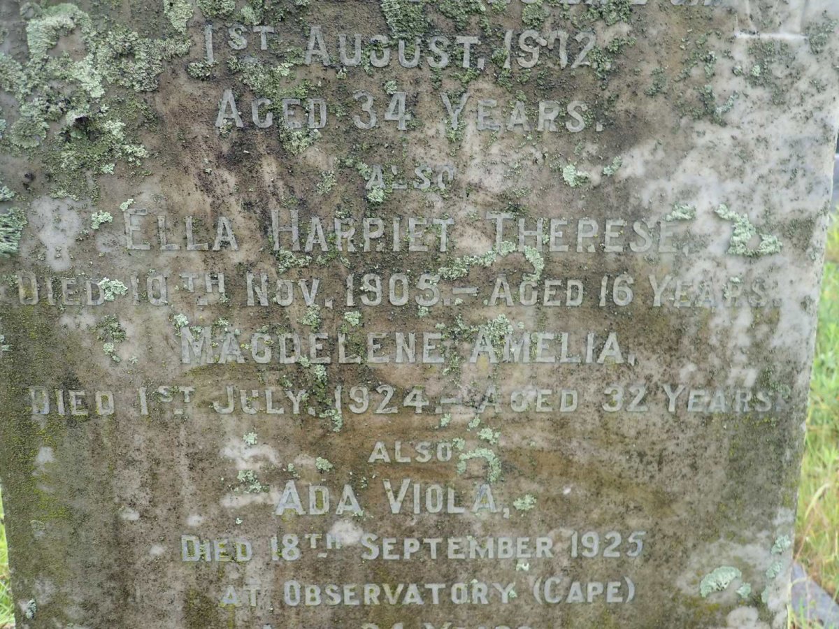 THOMAS Ella Harriet Theresa -1905 :: THOMAS Magdalene Amelia-1924 :: THOMAS Ada Viola -1925