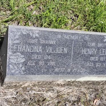 VILJOEN Francina -1941 :: LENNOX Henry -1977