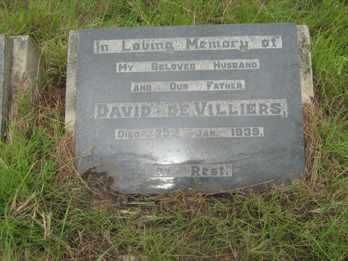 VILLIERS David, de -1939