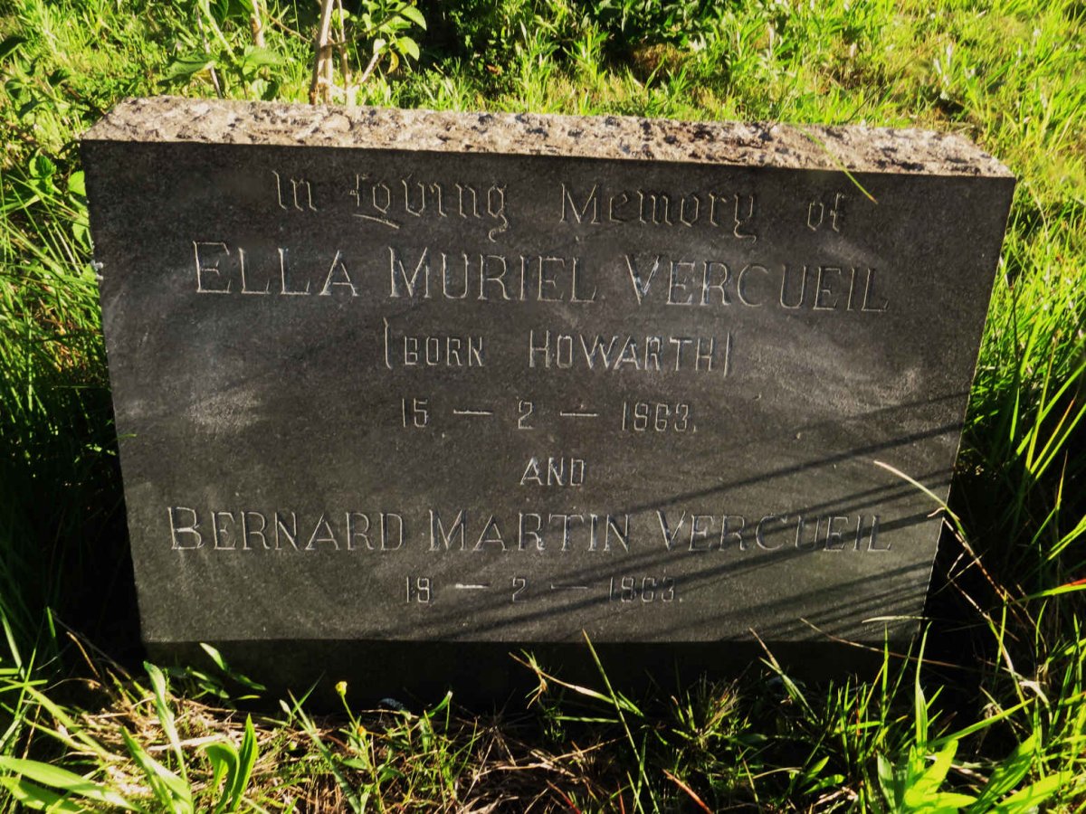 VERCUEIL Bernard Martin -1963 & Ella Muriel nee HOWARTH -1963