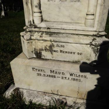 WILSON Ethel Maude 1865-1962