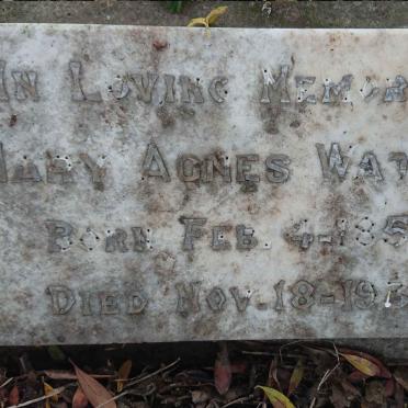 WATSON Mary Agnes 1855-1938
