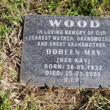 WOOD Doreen May nee KAY 1932-2008