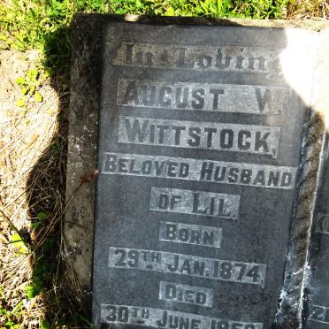 WITTSTOCK August W. 1874-1958 :: FIELD Mary Sinclair nee MEIKLEJOHN 1876-1943 _1