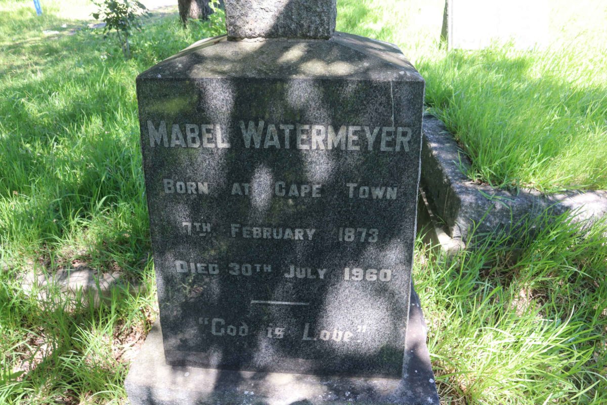 WATERMEYER Mabel 1873-1960
