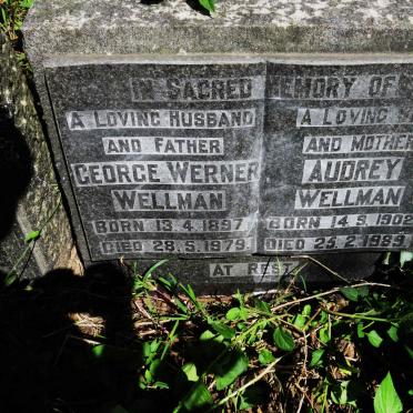 WELLMAN George Werner 1897-1979 & Audrey 1902-1989
