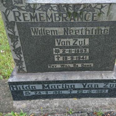 ZYL Willem Neethling, van 1883-1941 &amp; Hilda Martha 1901-1983