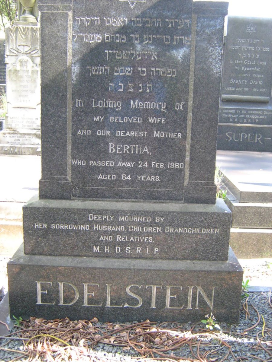 EDELSTEIN Bertha -1960 