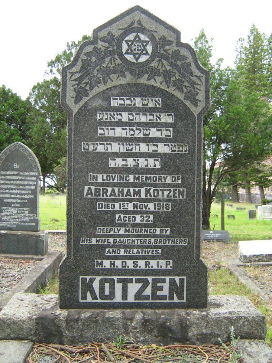 KOTZEN Abraham -1918