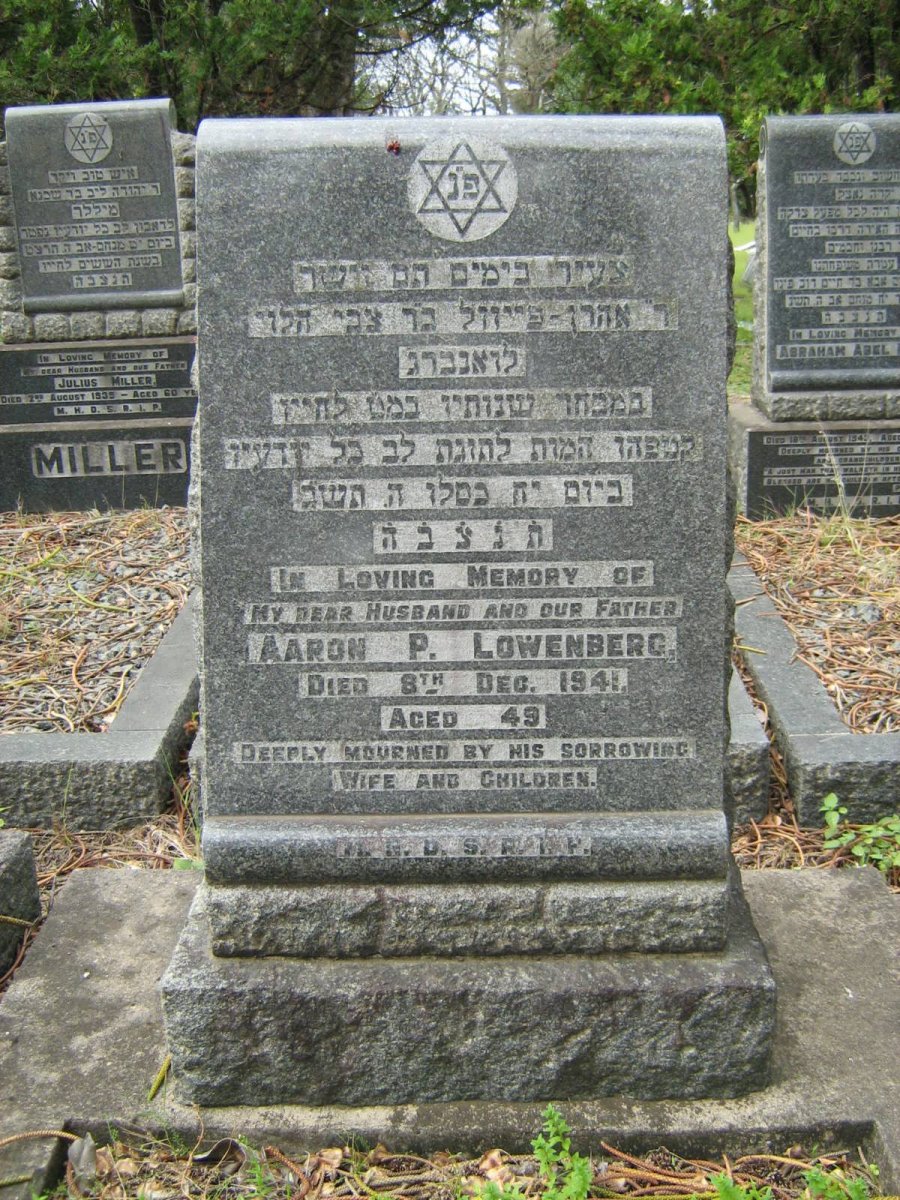 LOWENBERG Aaron -1941