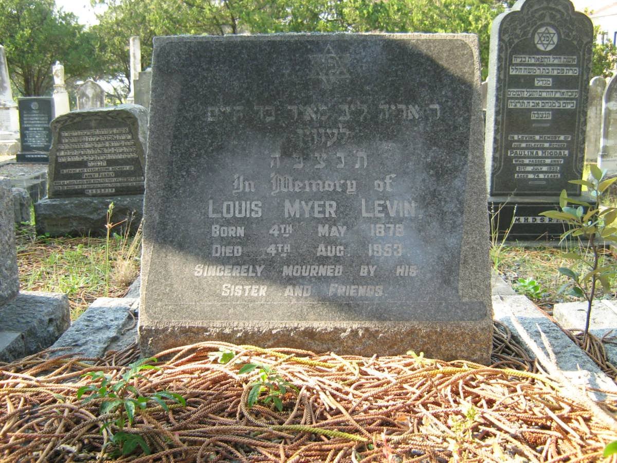 LEVIN Louis Myer 1878-1953 