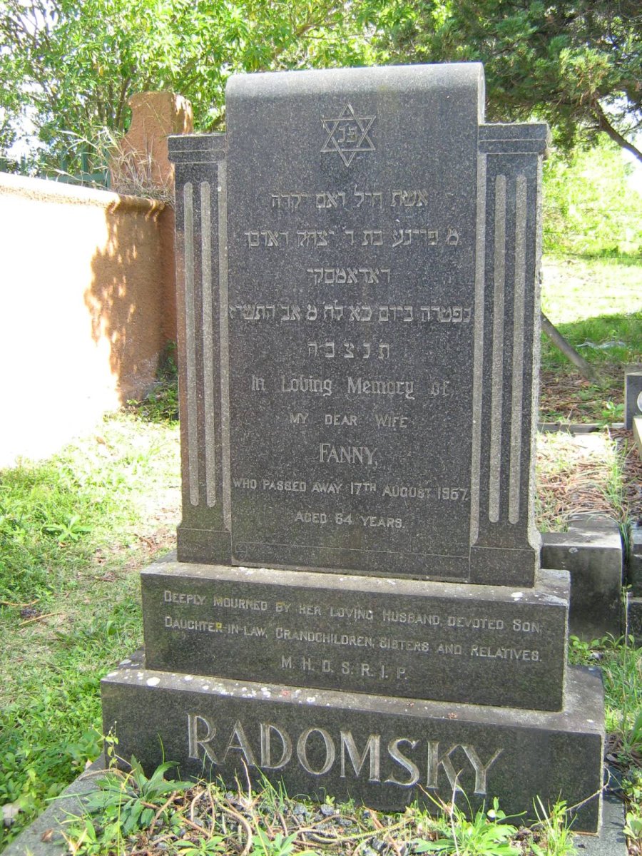 RADOMSKY Fanny -1957