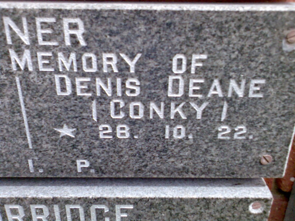 TANNER Denis Deane 1922- &amp; Laura Pearl 1926-1996