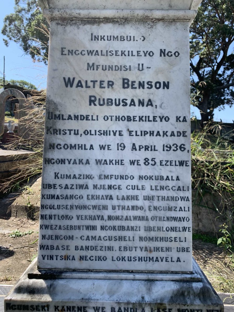 RUBUSANA Walter Benson  -1936