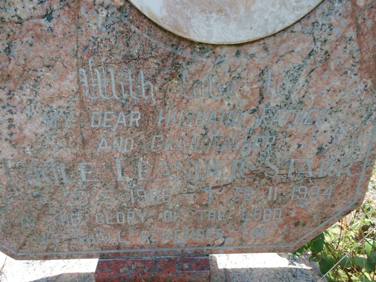SIYO Fikile Leander Starr 1906-1994 &amp; Thandiwe Eunice Edith 1920-2004