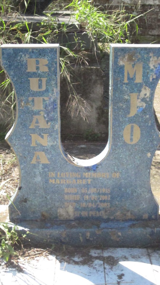 MJO Rutana Margaret 1918-2003