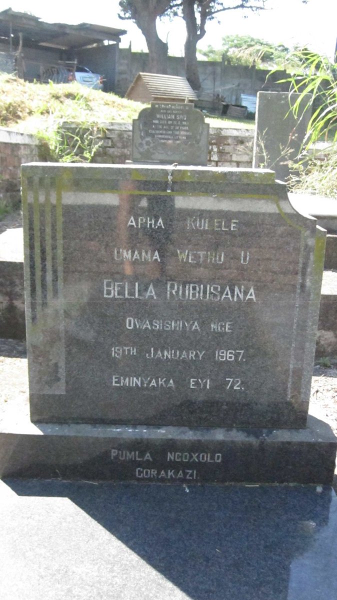 RUBUSANA Bella nee KASHE -1967
