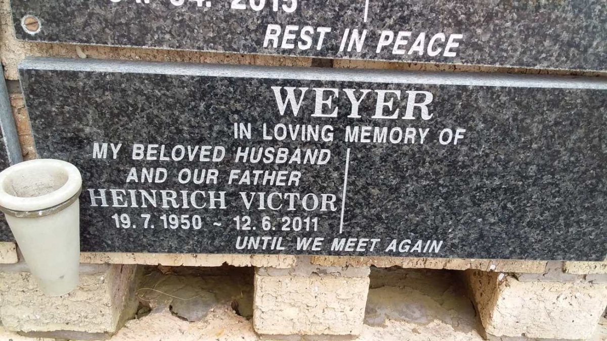 WEYER Heinrich Victor 1950-2011
