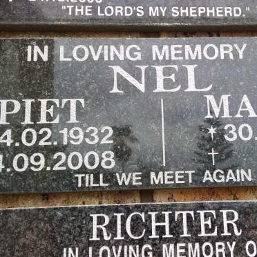 NEL Piet 1932-2008 &amp; Martie 1938-