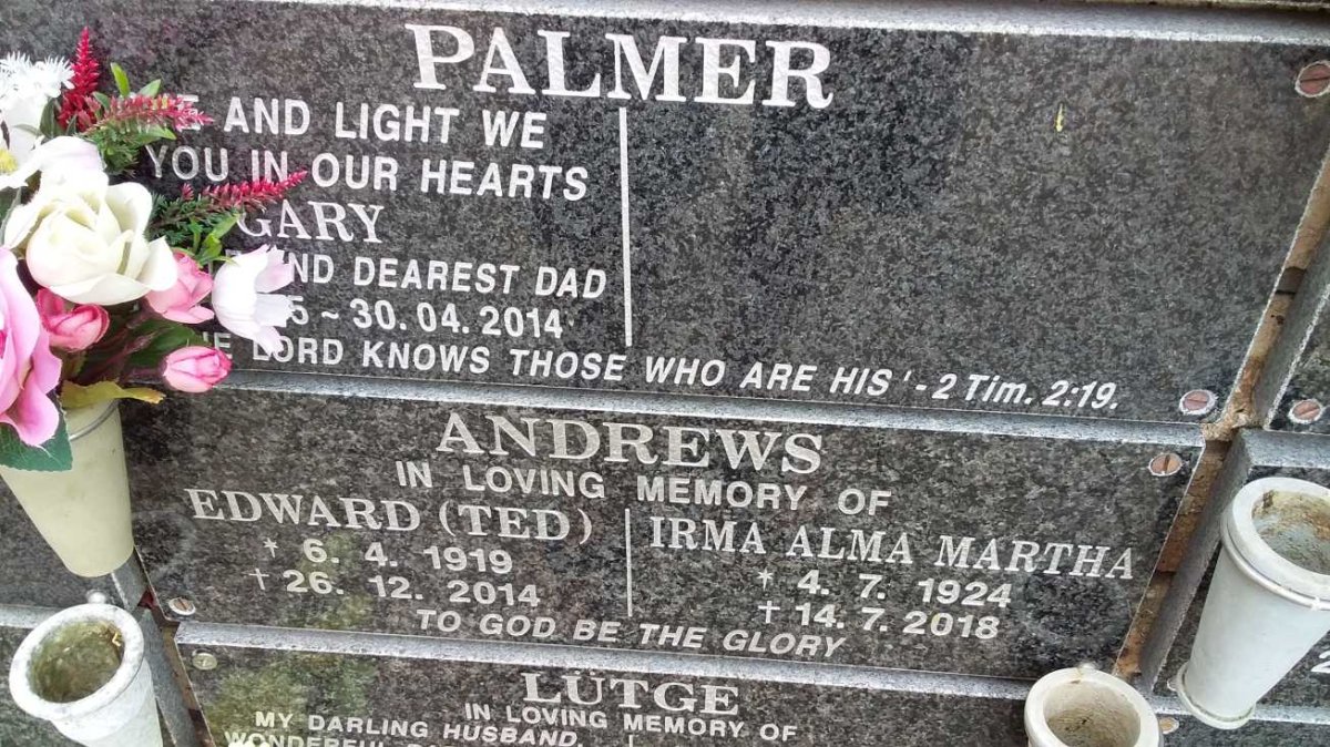 PALMER Gary 1955-2014