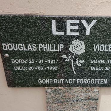 LEY Douglas Phillip 1917-1992 &amp; Violet Emily 1922-1994