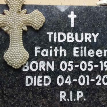 TIDBURY Faith Eileen 1953-2016