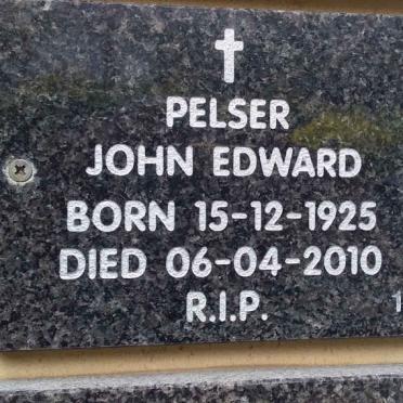 PELSER John Edward 1925-2010