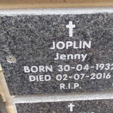 JOPLIN Jenny 1932-2016