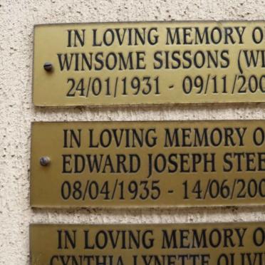 SISSONS Winsome 1931-2006 :: STEEL Edward Joseph 1935-2003