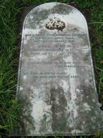 ZIEHL Carl Fr. 1827-1896 &amp;  Marie Louise ZIEMANN 1843-1891
