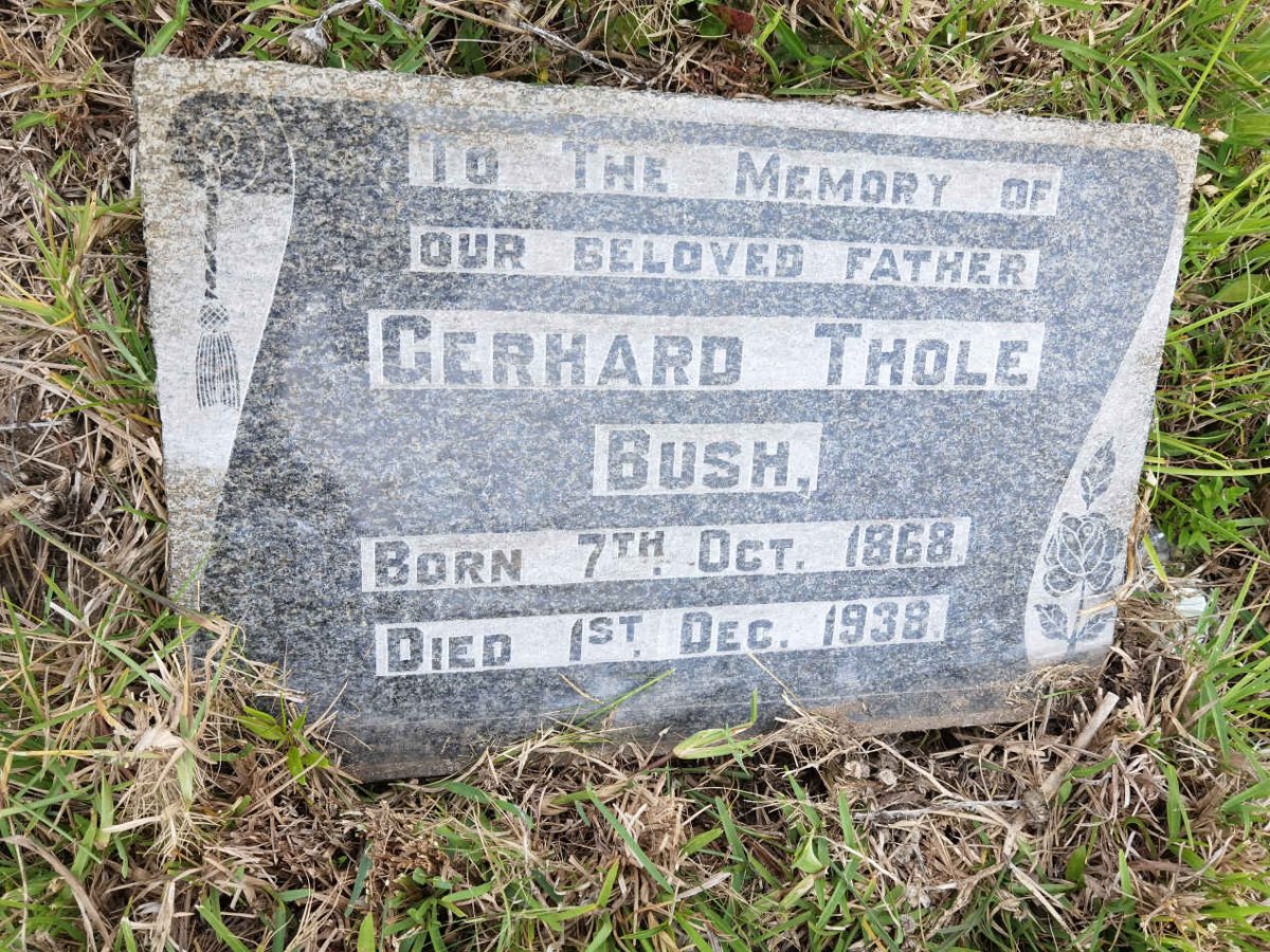 BUSH Gerhard Thole 1868-1938