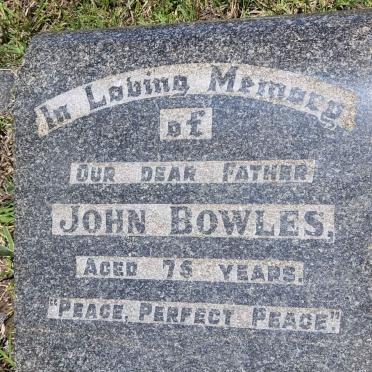 BOWLES John