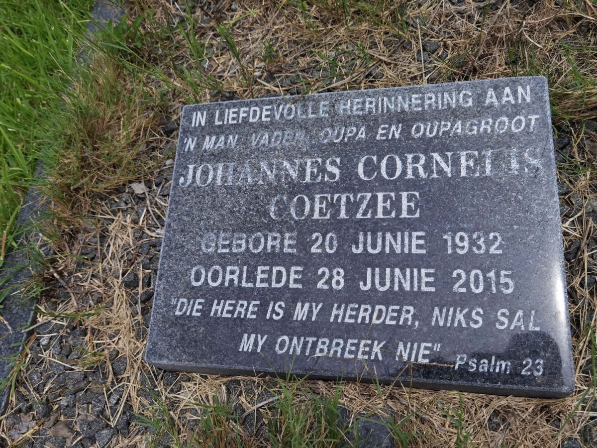 COETZEE Johannes Cornelis 1932-2015