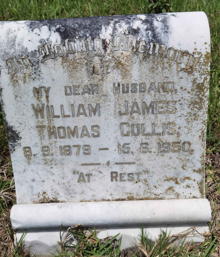 CULLIS William James Thomas 1879-1950